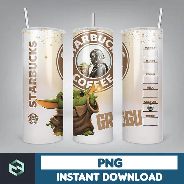 Cartoon Tumbler, Starbucks Tumbler 20oz Skinny Sublimation, Cute Digital Design, PNG Instant Download (12).jpg