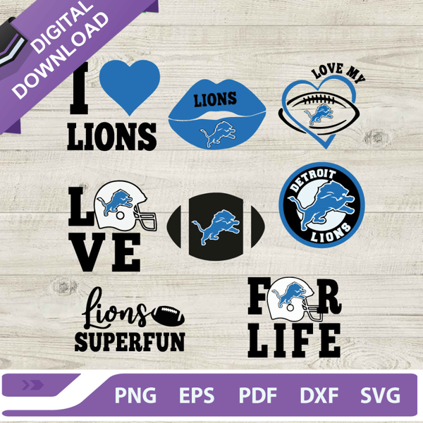 I Love Detroit Lions Football SVG bundle, Detroit Lions NFL Team SVG, Lions Superfun SVG, Detroit Lions SVG.jpg