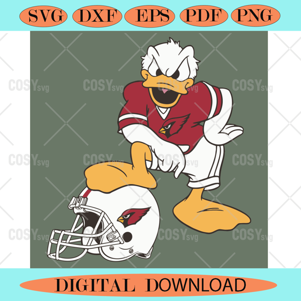 Donald Duck Arizona Cardinals Svg Sport Svg.jpg