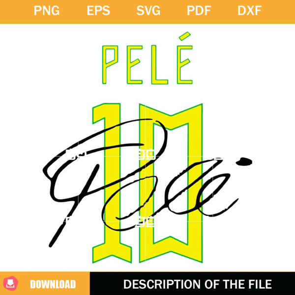 Pele 10 SVG, King Pele SVG, Edson Arantes do Nascimento SVG.jpg