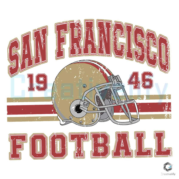 San Francisco Vintage SVG Football 1946 File For Cricut.jpg