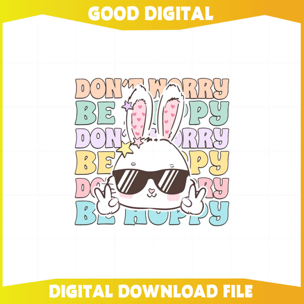 Funny Bunny Easter Day Hip Hop Best SVG Cutting Digital Files.jpg