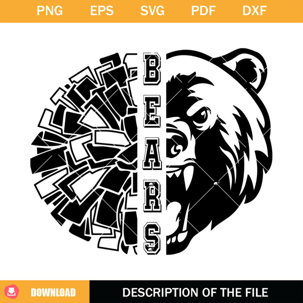 Bears Cheer Pom Pom Svg, Bears Cheer Svg, Bears Svg.jpg