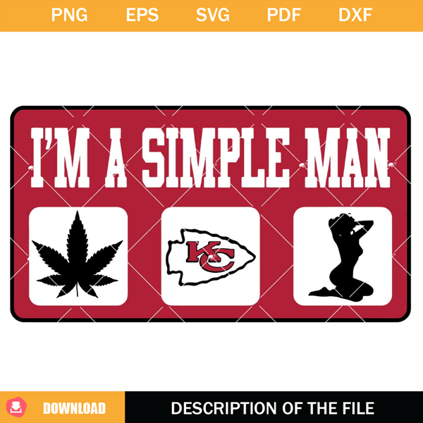 I'm A Simple Man Svg, Super Bowl LVII 2023 Svg, Chiefs Svg.jpg