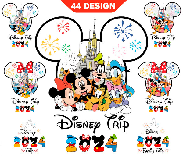 Disney Family Trip 2024 SVG PNG Crafting Magical Memories Together