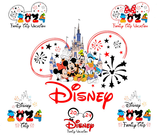 Disney Family Trip 2024 SVG PNG Crafting Magical Memories Together