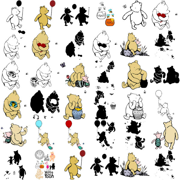 Crafting Nostalgia with Classic Pooh Ultimate Bundle SVG