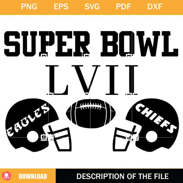 2023 Super Bowl SVG, Eagles And Chiefs SVG, Kanas City Chiefs SVG.jpg