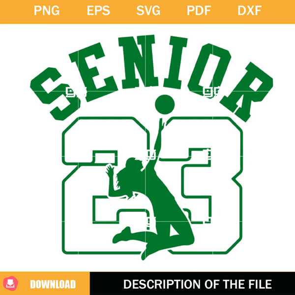 Air Senior 23 Volleyball SVG, Air Senior 23 SVG, Volleyball Moom SVG.jpg