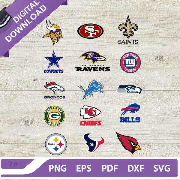 NFL team football logo bundle SVG, Football team Steelers Chief NFL Logo SVG, Buffalo Bills Cardinals Cowboys SVG.jpg