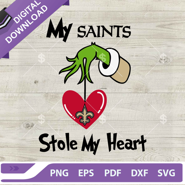 Grinch My Saints Stole my heart SVG, New Orleans Saints Grinch christmas SVG, NFL Football Saints SVG PNG.jpg