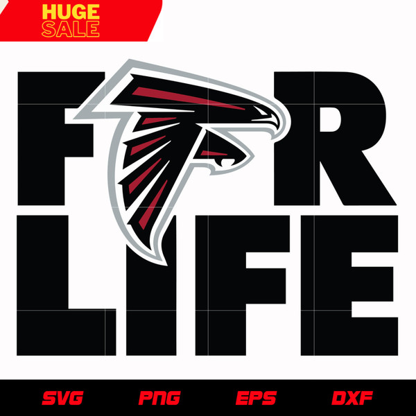 Atlanta Falcons For Life svg, nfl svg, eps, dxf, png, digital file.jpg