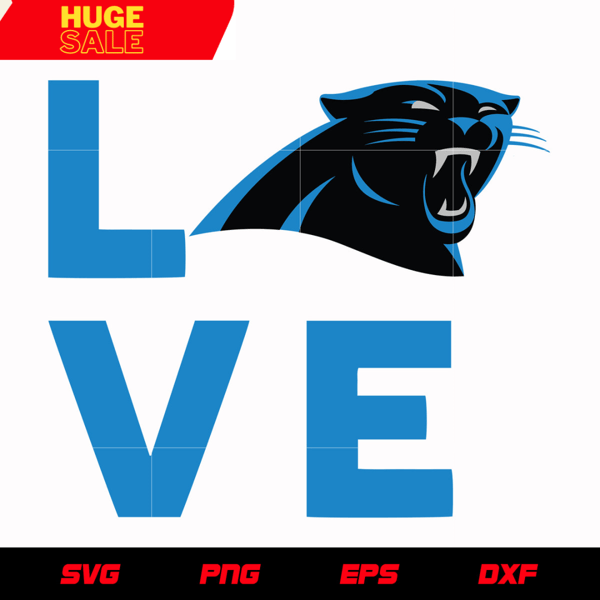 Carolina Panthers Love svg, nfl svg, eps, dxf, png, digital file.jpg