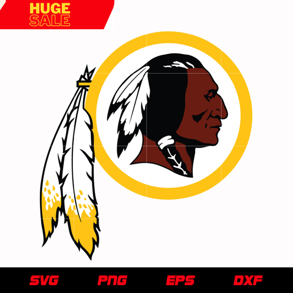 Washington Redskins Primary Logo svg, nfl svg, eps, dxf, png, digital file.jpg