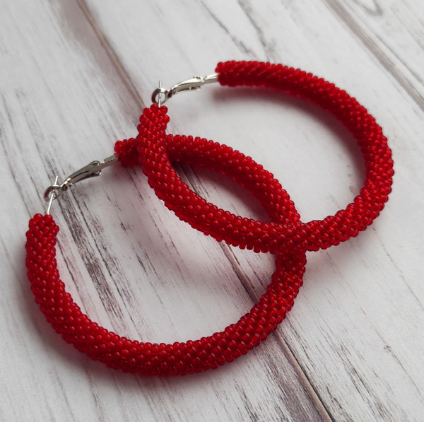 Red-Beaded-Earrings-Red-Seed-Bead-Earrings-Statement-Earrings-Big-Hoops.jpeg