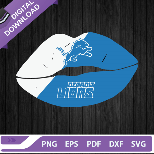 Detroit Lions Lip SVG, Detroit Lions Football SVG, Lions NFl Football SVG, Detroit Lions SVG PNG EPS DXF.jpg