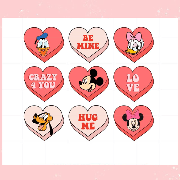 Candy Heart Mickey And Friends Disney Valentine Svg Files.jpg