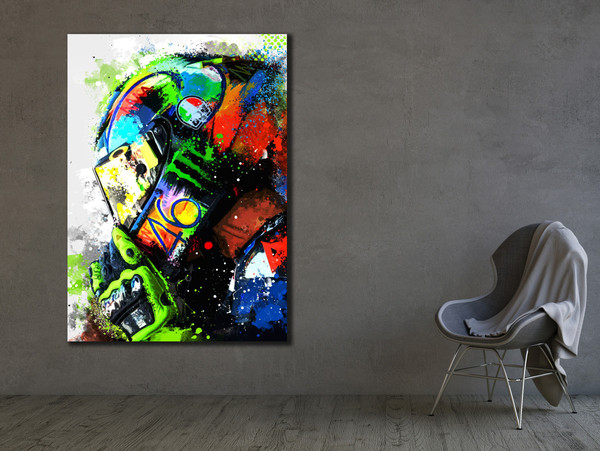 Motorcycle Canvas Wall Art, Motorcycle Graffitti Print, Motorcycle poster, Colorful Canvas Poster, Office Wall Painting, Modern Wall Art.jpg