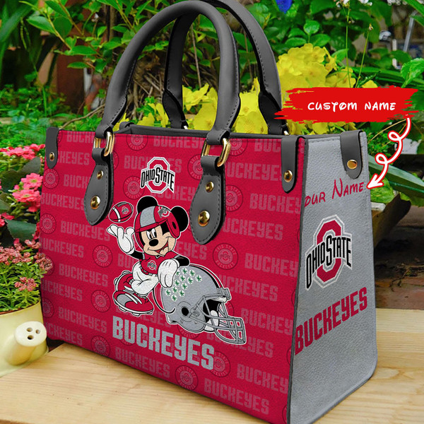 NCAA Ohio State Buckeyes Mickey Women Leather Hand Bag M1 1305DS005.jpg
