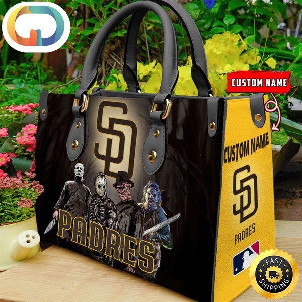 San Diego Padres MLB Halloween Women Leather Hand Bag.jpg