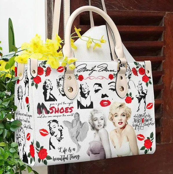 Marilyn monroe leather bag l98 Women Leather Hand Bag.jpg