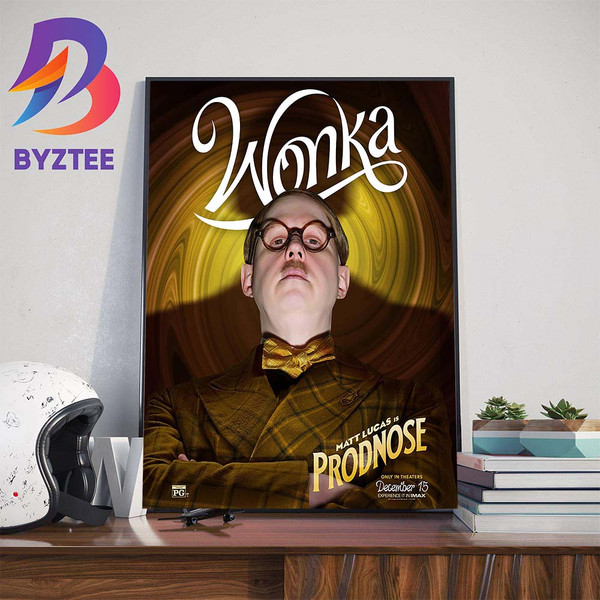 Matt Lucas as Prodnose in Wonka Movie Wall Decor Poster Canv - Inspire  Uplift