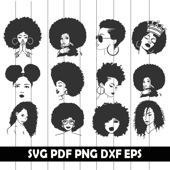 Afro Woman SVG, Afro Silhouette.jpg