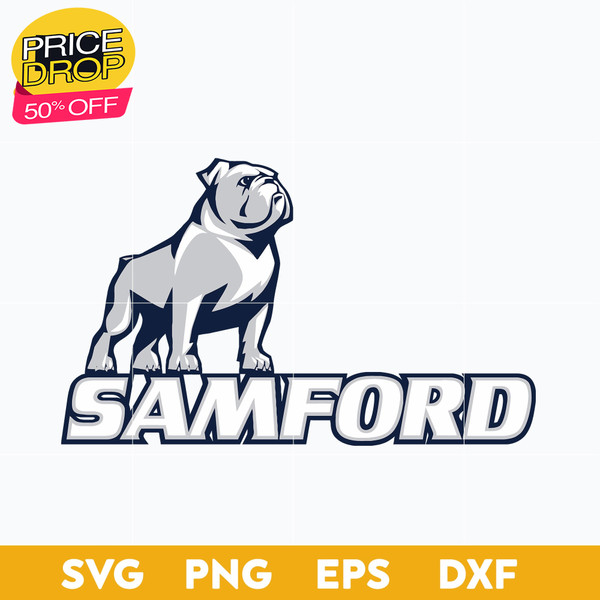 Samford Bulldogs Svg, Logo Ncaa Sport Svg, Ncaa Svg, Png, Dxf, Eps Download File..jpg