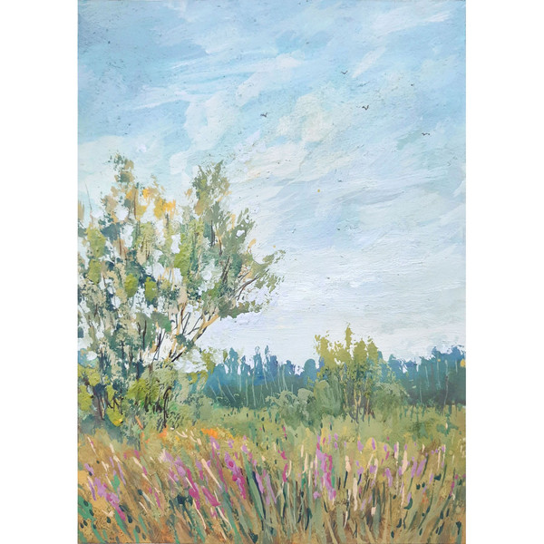 The painting "Wildflower meadow" will be a great gift for those who appreciate the beauty of nature and dream of new discoveries.
