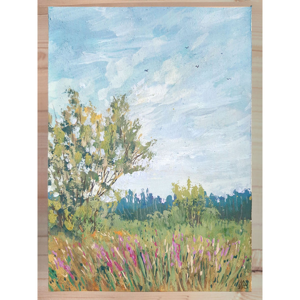 This tree landscape painting is suitable for both a study and a bedroom or living room.