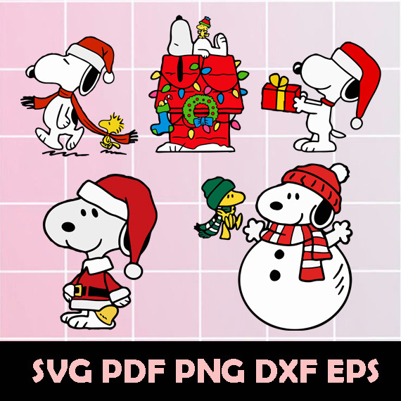 Christmas Snoopy Svg.jpg