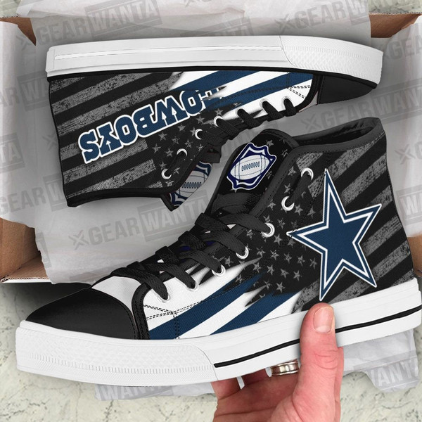 DaIIas Cowboys High Top Shoes Custom For Fans HTS1430.jpg