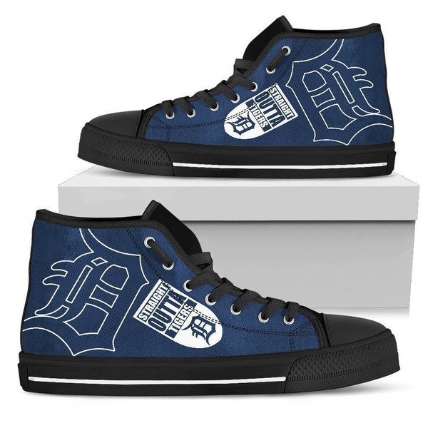 Straight Outta DETROlT TlGERS MLB Custom Canvas High Top Shoes HTS0301.jpg