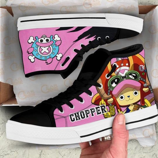 Tony Tony Chopper Emblem Custom Canvas High Top Shoes For Fans One Piece Anime HTS0200.jpg