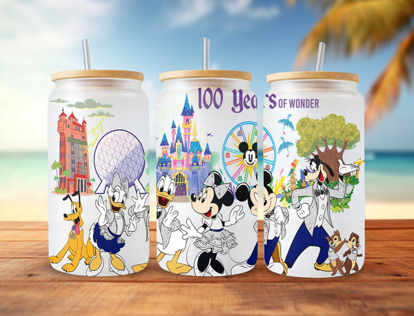 100 years, tumbler, 16oz glass tumbler, PNG download.jpg