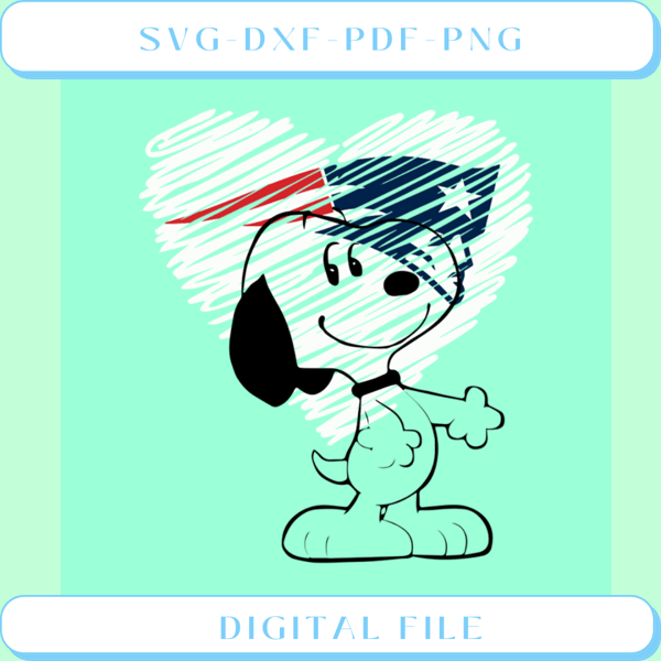 Cute Patriots Snoopy Svg, Sport Team Svg, Snoopy Svg, Cute Snoopy Svg.png