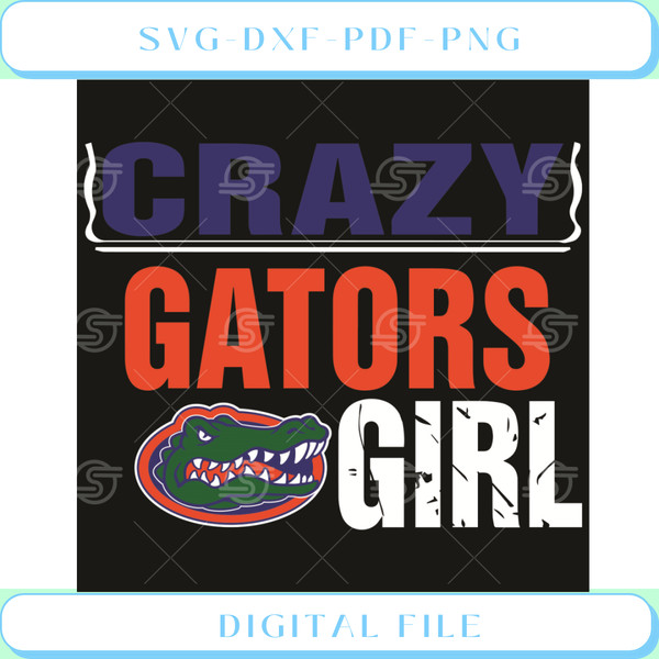 Florida Gator Crazy Girl Svg Sport Svg, Crazy Girl Svg, Florida Svg.jpg