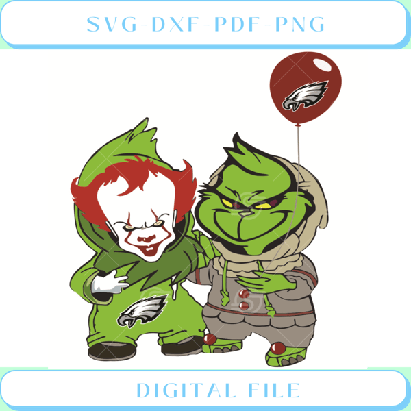 Georgie And Grinch Philadelphia Eagles Svg Georgie Svg, Sport Svg.jpg