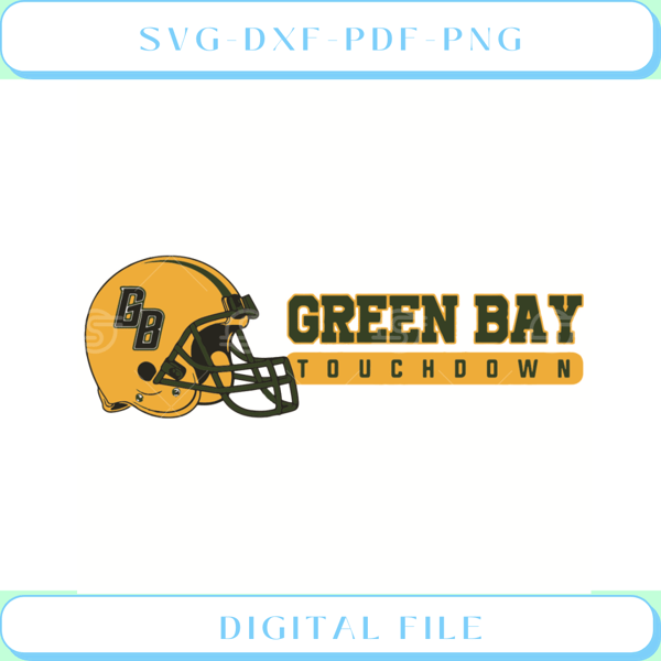 Green Bay Football Touchdown Svg Sport Svg - Svgtrendingshop.jpg