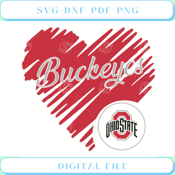 Heart Ohio State Buckeyes Svg Sport Svg, Heart Svg, Buckeyes Svg.jpg