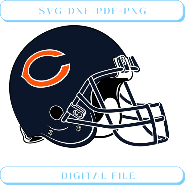 Chicago Bears Helmet SVG Cut File.jpg