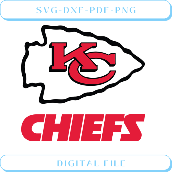 Kansas City Chiefs Logo &amp Wordmark SVG.jpg