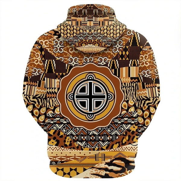 Ohene Kra Hoodie Leo Style, African Hoodie For Men Women