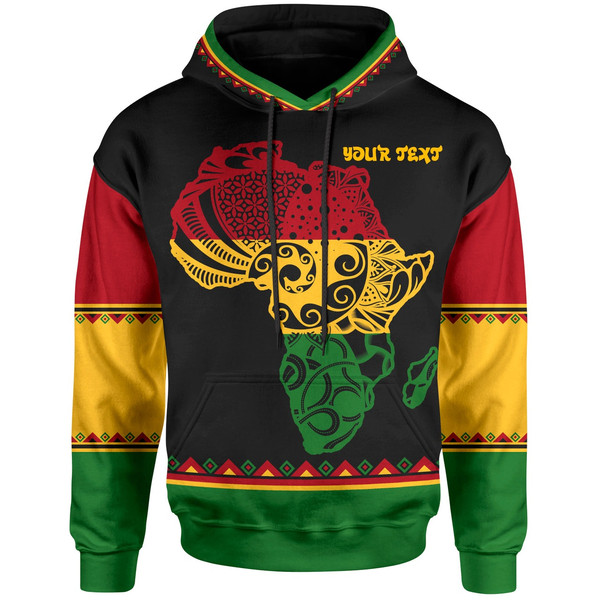 Black History Hoodie - Custom Reggae African Patterns Hoodie, African Hoodie For Men Women