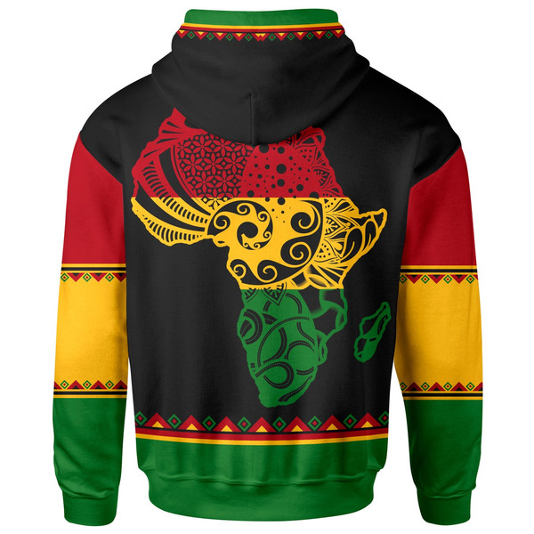 Black History Hoodie - Custom Reggae African Patterns Hoodie, African Hoodie For Men Women