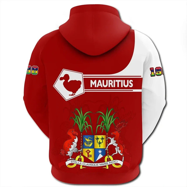 Mauritius Hoodie Pentagon Style, African Hoodie For Men Women