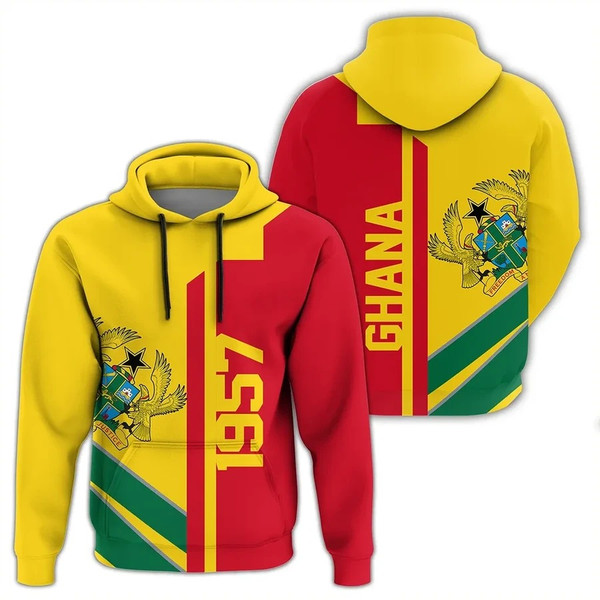 Ghana Half Concept Hoodie, African Hoodie For Men Women