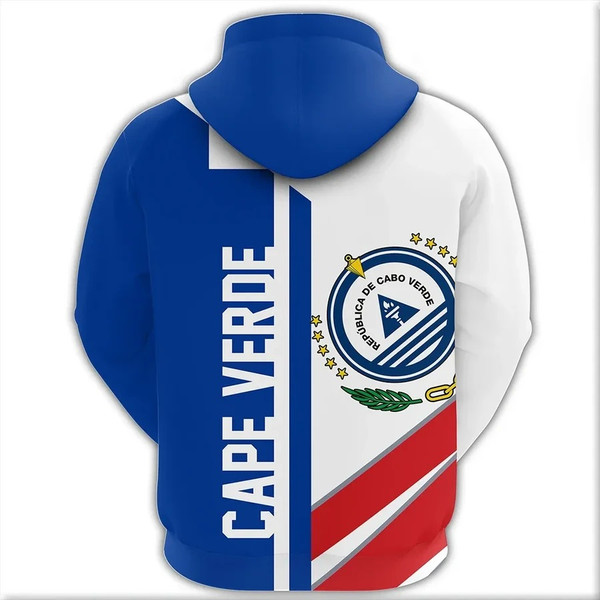 Cape Verde Half Concept Hoodie, African Hoodie For Men Women