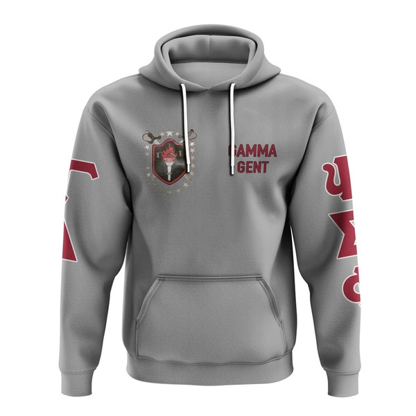 Gamma Delta Iota Fraternity Grey Hoodie, African Hoodie For Men Women