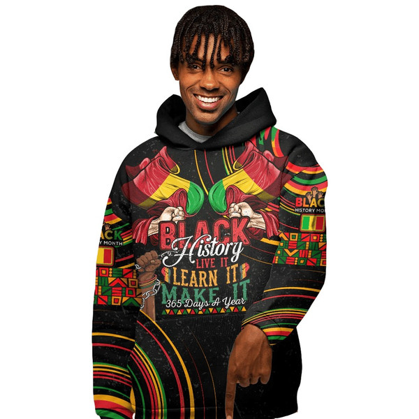 Mali Hoodie Black History Live it Learn it Make it, African Hoodie For Men Women